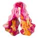 Fashion Women Charming Chiffon Scarf Peony Printing Shawls Scarves Silk Scarf