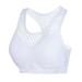 Women's Medium Support Cross Back Wirefree Removable Cups Yoga Sport Bra Workout Tank Top for Women, Sauna Sweat Workout Body Shaper, Neoprene-Free Yoga Vest, Sauna Suit