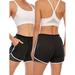 SAITI Women's 2-in-1 Running Shorts Gym Exercise Jogging Cycling Sport Shorts with Pockets Stretch Casual Shorts