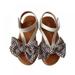 Wuffmeow Girls Sandals Summer Children's Sandals Girl's Bow Soft Bottomsandals Kids Fashion Non-slip Princess Soft-Sole Shoes