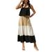 Niuer Women Casual Boho Kaftan Beach Sundress Ladies Summer Off Shoulder Long Maxi Dress