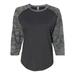 LAT - New Artix - Women - Women's Baseball Fine Jersey Three-Quarter Sleeve Tee