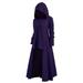 GadgetVLot Hooded Dress Dress Large Size Dress Jumper Archer Cosplay S-5XL For Home Stretch Casual Winter Plain Medieval Carnival