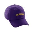 Daxton USA Cities Baseball Dad Hat Cap Cotton Unstructure Low Profile Strapback - California Purple Gold