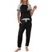 Stibadium Womens Short Sleeve Two Piece Outfits Loungewear Sweatsuit Sets Outfits Athletic Tracksuits Short Sleeve Sport Outfits Sets