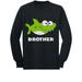 Tstars Boys Big Brother Shirt Gift for Big Brother Shark Shirt for Brother Toddler Kids Birthday Pregnancy Announcement Graphic Tee Big Bro Gifts for Brother Long Sleeve T Shirt