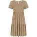 Casual Tiered T Shirt Dresses for Women Reg and Plus Size Summer Sundress - USA