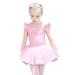 Vakind & Device Girls Ballet Leotard Sleeveless Tutu Dress Kids Gymnastics Costume (3-4T)