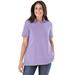 Woman Within Women's Plus Size Perfect Short-Sleeve Polo Shirt