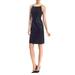 Sonja By Sonja Morgan Women's Leather Textured Crossback Dress