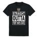 W Republic 511-442-BLK-02 Fort Hays State University Straight Outta T-Shirt, Black & White - Medium