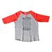 Girls or Boys Bohemian Raglan â€œ Boho Baby â€� Zen Spiritual Toddler & Youth Baseball Tee Small, Red