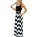 Women's Summer Boho Sleeveless Dress Color Block Stripe Striped Print Tank Long Maxi Dress Beach Sundress