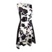 DKNY Women's Printed Scuba Fit & Flare Dress