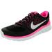 Nike Kids Flex 2015 Rn (GS) Black/White/Pink Pow Running Shoe 6.5 Kids US