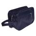 NUOMI Nylon Travel Toiletry Bag Organizer Shaving Kit, Mens Ladies Supply Case, Zipper Closure, Dark Blue