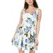 B. Darlin Womens Juniors Floral Tie Back Mini Dress