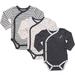 Asher & Olivia Unisex Baby Kimono Side Snap Onesies 2Pc Long Sleeve Bodysuit Set