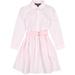 Polo Ralph Lauren Girls PINK/WHITE Gingham Fit-&-Flare Shirt Dress 4/4T