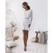 Womens Lace Bodycon Long Sleeve Summer Cocktail Evening Party Short Mini Dress