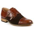 Metrocharm MC136 Men's Double Monk Strap Oxford Classic Dress Shoes