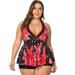 HAWEE Plus Size Swimsuit for Women Comfort Tankini Set Cute Sexy Fashion Bathing Suit Beachwear Swimwear (L-5XL)