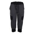 Lizxun Men Elastic Waist Pants, Knee Length Running Shorts, Drawstring Pants