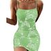 Colisha Hawaiian Holiday Paisley Long Dresses For Women Summer Boho Beach Style Bodycon Sleeveless Strap Midi Dress Party Clubwear