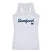 W Republic 557-375-WHT-04 Samford University Script Tank Top for Women, White - Extra Large