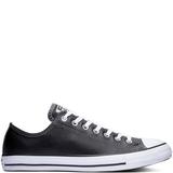Converse Chuck Taylor All Star Leather Low Top Unisex/Adult shoe size Men 12/Women 14 Casual 132174C Black