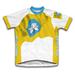 Kalmykia Flag Short Sleeve Cycling Jersey for Women - Size L