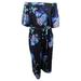 City Chic Women's Trendy Plus Size Printed Jumpsuit