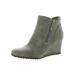 SOUL Naturalizer Womens Haley Zipper Ankle Wedge Boots
