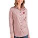 Harvard Crimson Antigua Women's Structure Long Sleeve Button-Up Shirt - Crimson/White