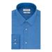 CALVIN KLEIN Mens Blue Heather Collared Work Dress Shirt Size: M 15- 34/35