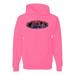 Red Blue and Black Ford Logo Mens Cars and Trucks Hooded Sweatshirt Graphic Hoodie, Neon Pink, Medium