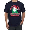 We Gonna Party Like its my Birthday Ugly Christmas Sweater Men's Graphic T-Shirt, Navy, Large