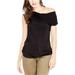 Rachel Roy Womens Draped One Shoulder Blouse