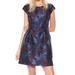 Tommy Hilfiger NEW Blue Womens Size 16 Floral Print A-Line Dress