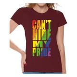 Awkward Styles Can't Hide My Pride Shirt Gay Ladies T Shirt LGBTQ Clothes Women Gay Shirt Gay Pride T-Shirt Lesbian Shirt for Women Gay Shirt Gay Flag T Shirt Rainbow Gay T Shirt Cute Ladies Tshirt