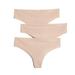 Calvin Klein Underwear Women's 3 Pack Invisibles Thongs