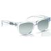 Hoven Big Risky CLEAR GLOSS / SILVER CHROME POLARIZED Impact Resistant Lens Sunglasses