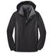 Port Authority Men's Water-Resistant 3-In-1 Jacket_Blk/Blk/Mag Gy_Small