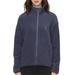 Full Zip Polar Fleece Jacket Ultra Soft High Collar Women and Men Active Outwear Blue