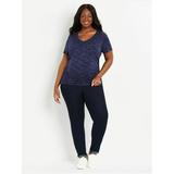 Motherhood Maternity Plus Size V-neck Side Ruched Maternity Tee