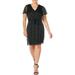 Lauren Ralph Lauren Womens Devin Polka Dot Tie Front Cocktail Dress