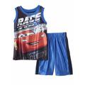 Disney Toddler Boys Cars Lightning McQueen Baby Outfit Racecar Gym Shorts Set 2T