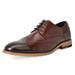 Bruno Marc Mens Business Oxford Shoes Genuine Leather Casual Shoes Classic Dress Shoes WALTZ-3 DARK/BROWN Size 7.5