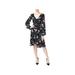 Betsey Johnson Womens Floral Print Knee-Length Cocktail Dress