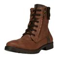 LibertyZeno Men's Genuine Leather Lace Up Ankle Length Zipper Casual Boots